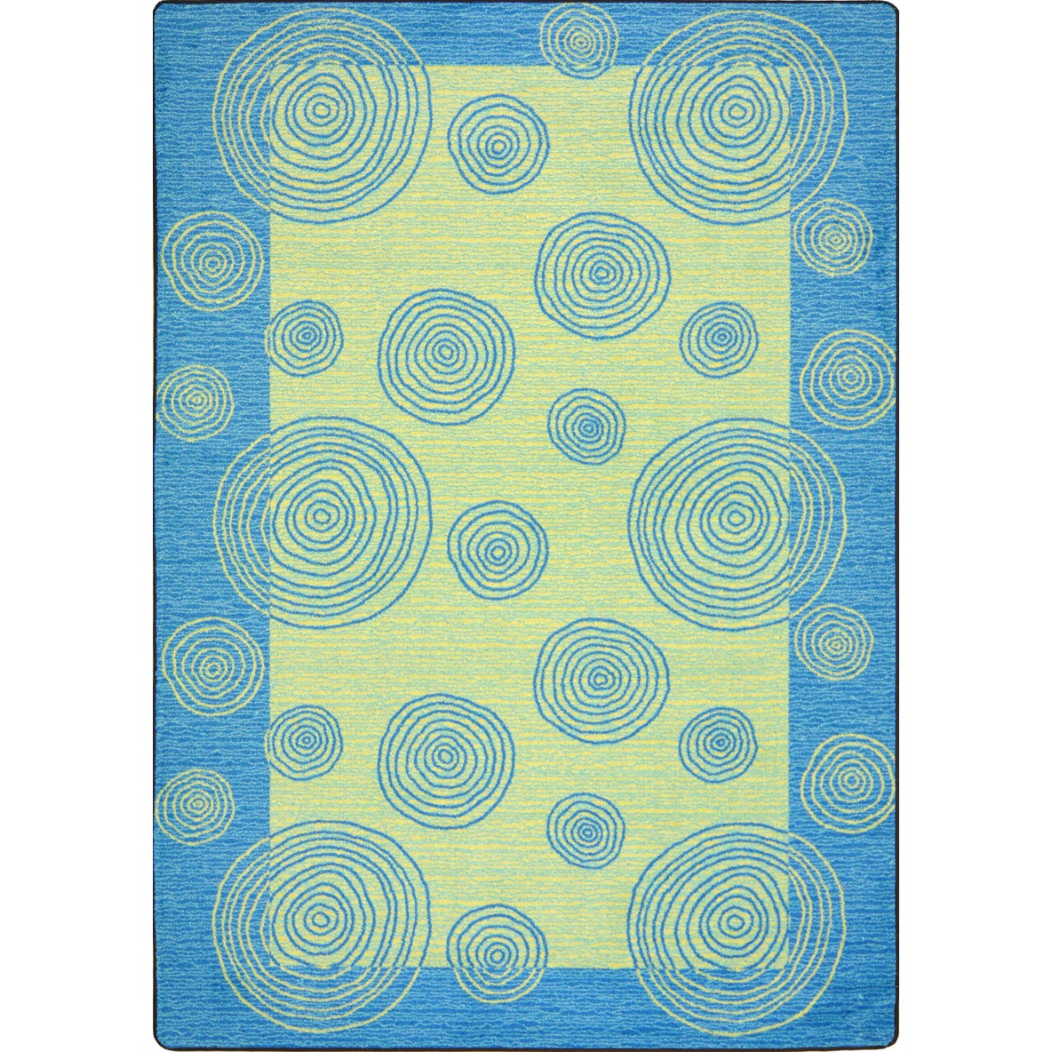 Whimzi 10'9" x 13'2" area rug in color Teal