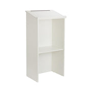 Wood Stand-up Podium Lectern, White
