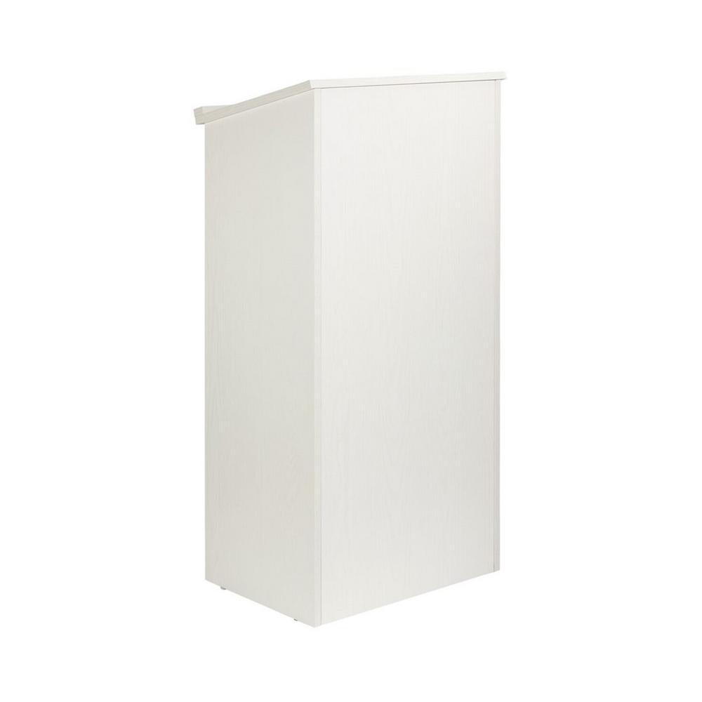 Wood Stand-up Podium Lectern, White