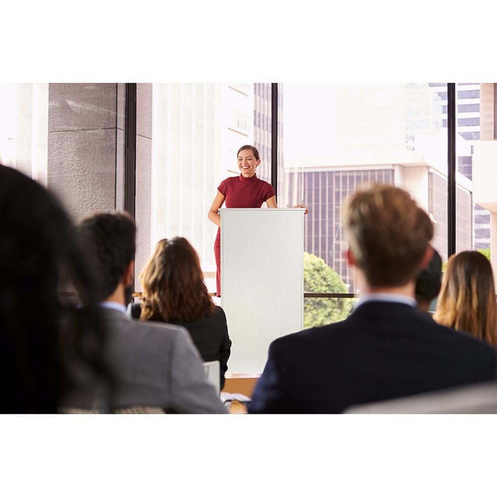 Wood Stand-up Podium Lectern, White