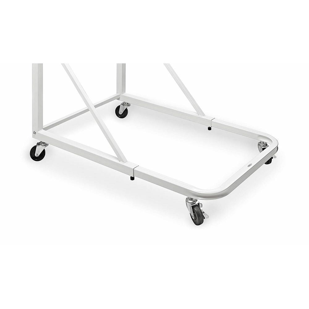 Vertical File Rolling Stand for Blueprints, White