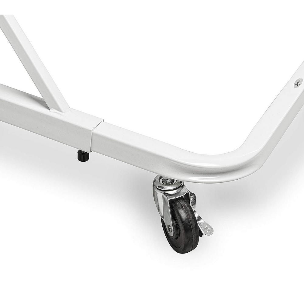 Vertical File Rolling Stand for Blueprints, White