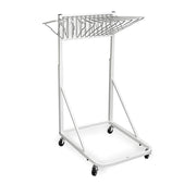 Vertical File Rolling Stand for Blueprints, White