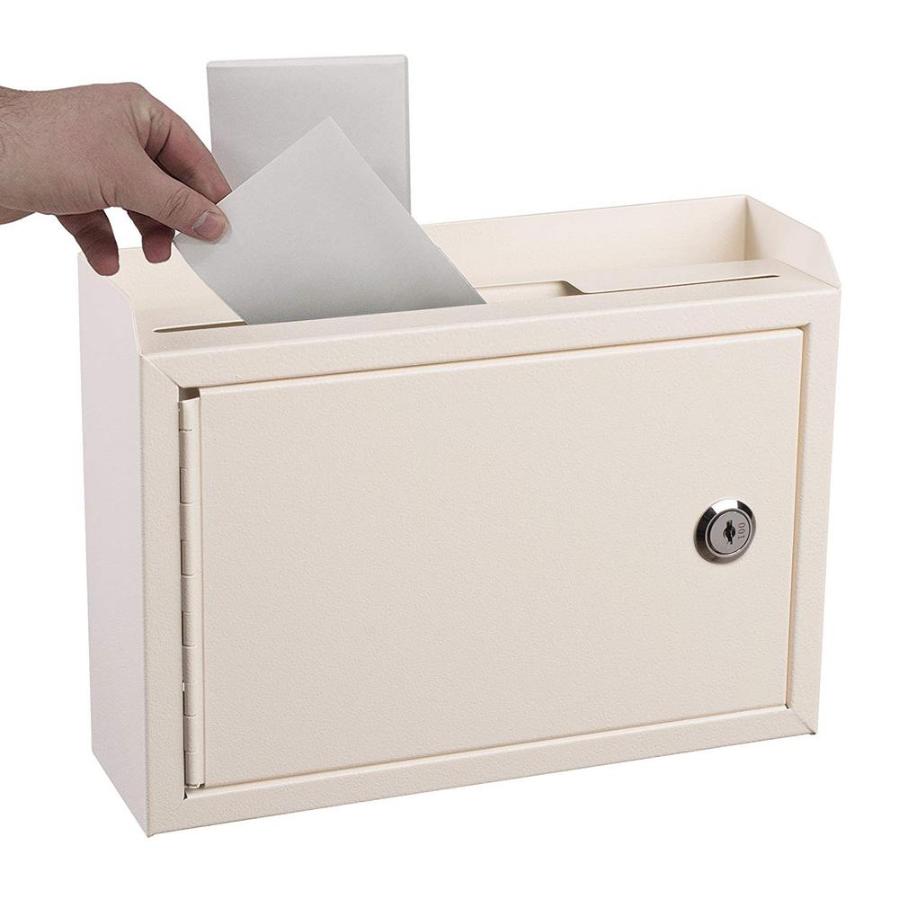 Wall Mountable Medium Size Steel Multi-Purpose Suggestion Drop Box (2 pack)