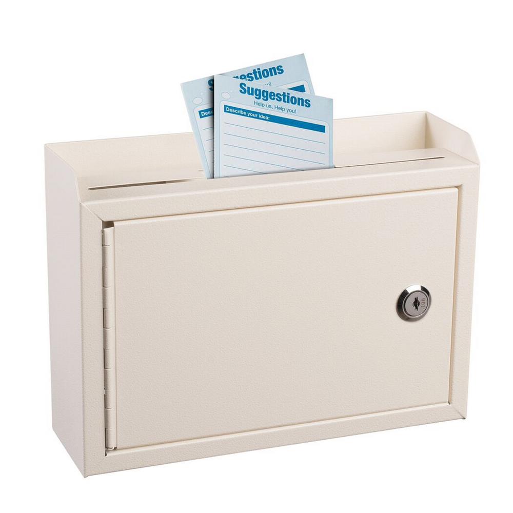 Wall Mountable Medium Size Steel Multi-Purpose Suggestion Drop Box (2 pack)