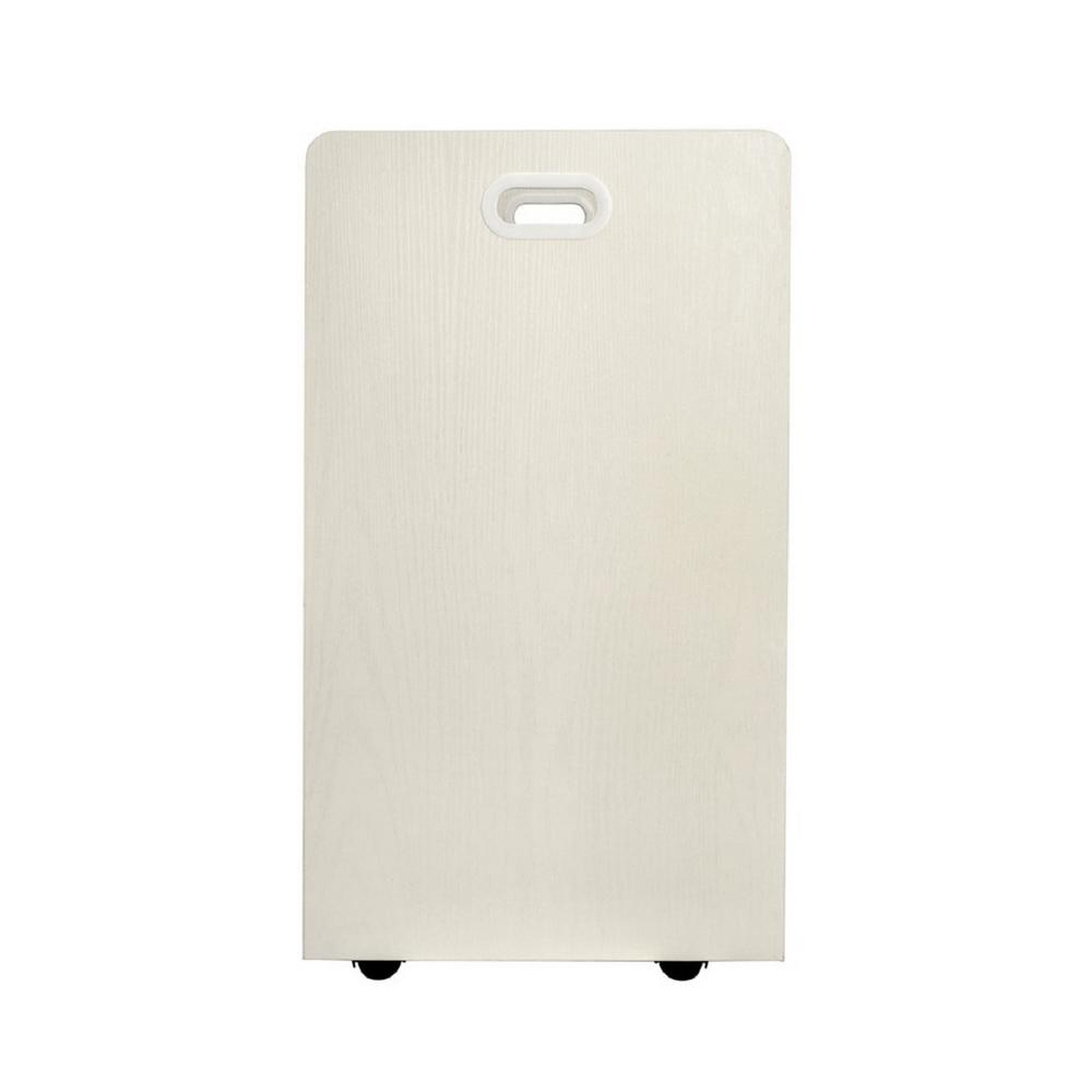 21-Slot Mobile Rolling Wood Blueprint Roll File Large Document Organizer