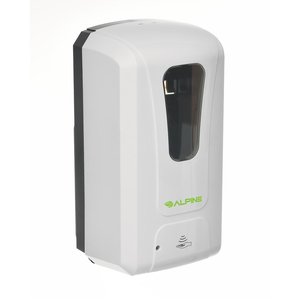 Automatic Hands-Free Liquid/Gel Hand Sanitizer/Soap Dispenser, 1200 mL, White