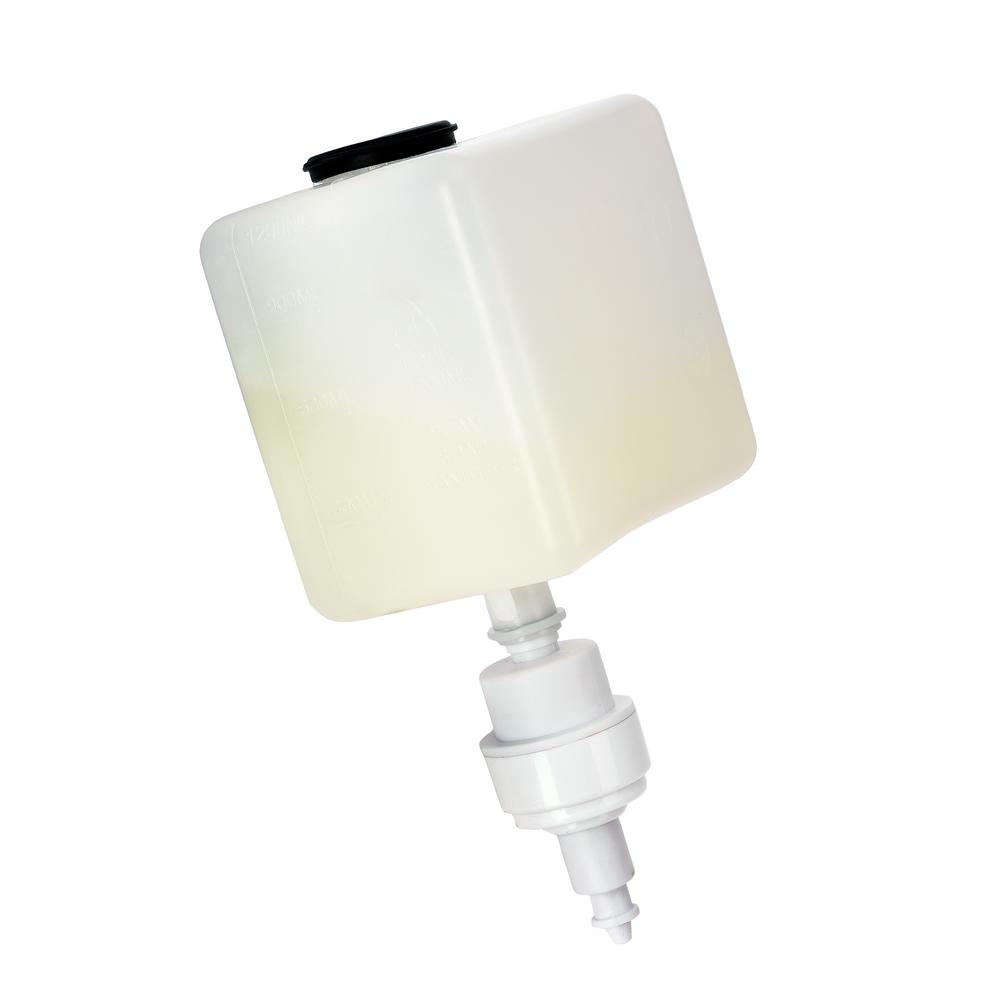 1200 ml. Wall Mount Automatic Gel Hand Sanitizer Soap Dispenser in White with Drip Tray (2-Pack)
