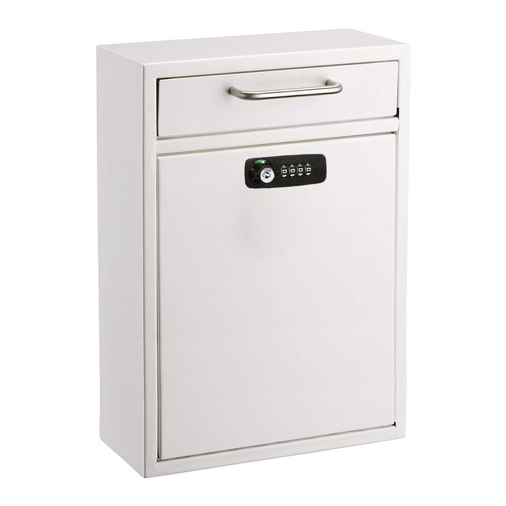 Large Wall Mountable Mailbox with Key and Combination lock