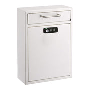 Large Wall Mountable Mailbox with Key and Combination lock
