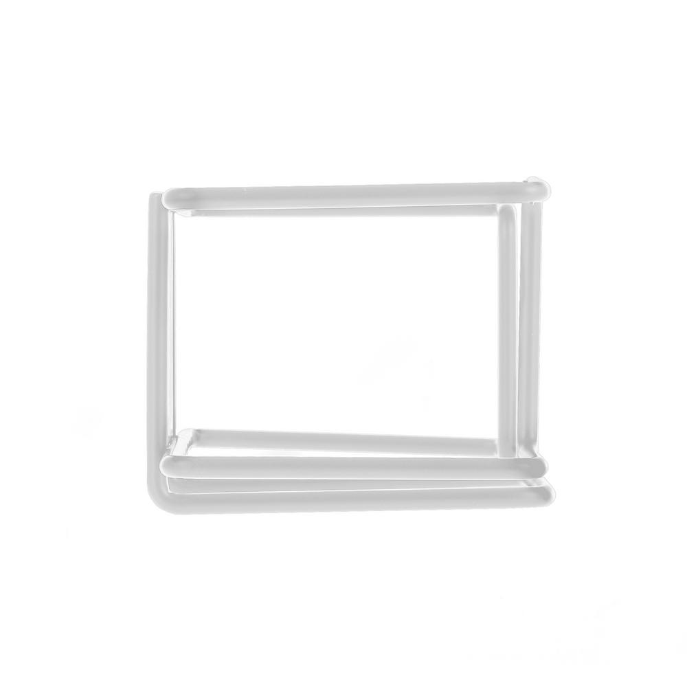 Alpine Industries Single Box Capacity Wire Wall Mount Glove Dispenser, White
