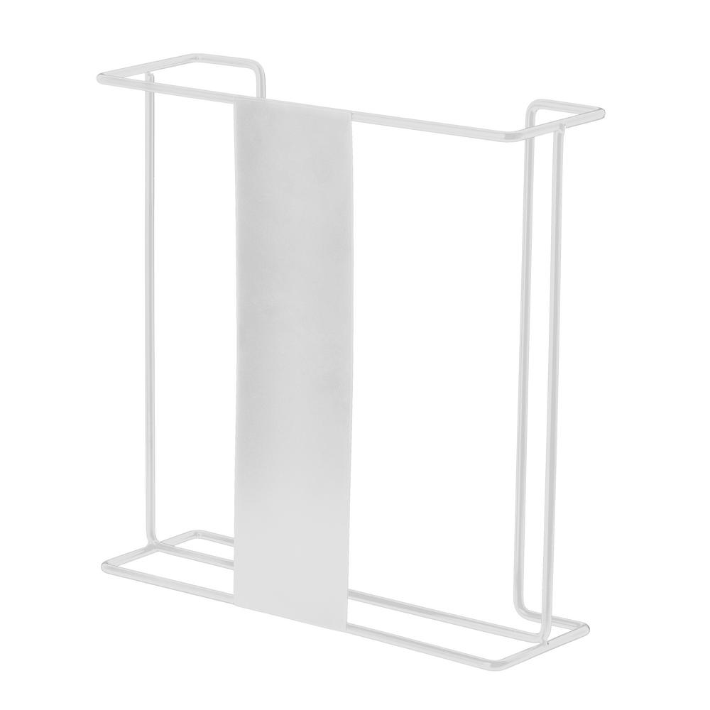 Double Box Wire Wall Mount Glove Dispenser, White