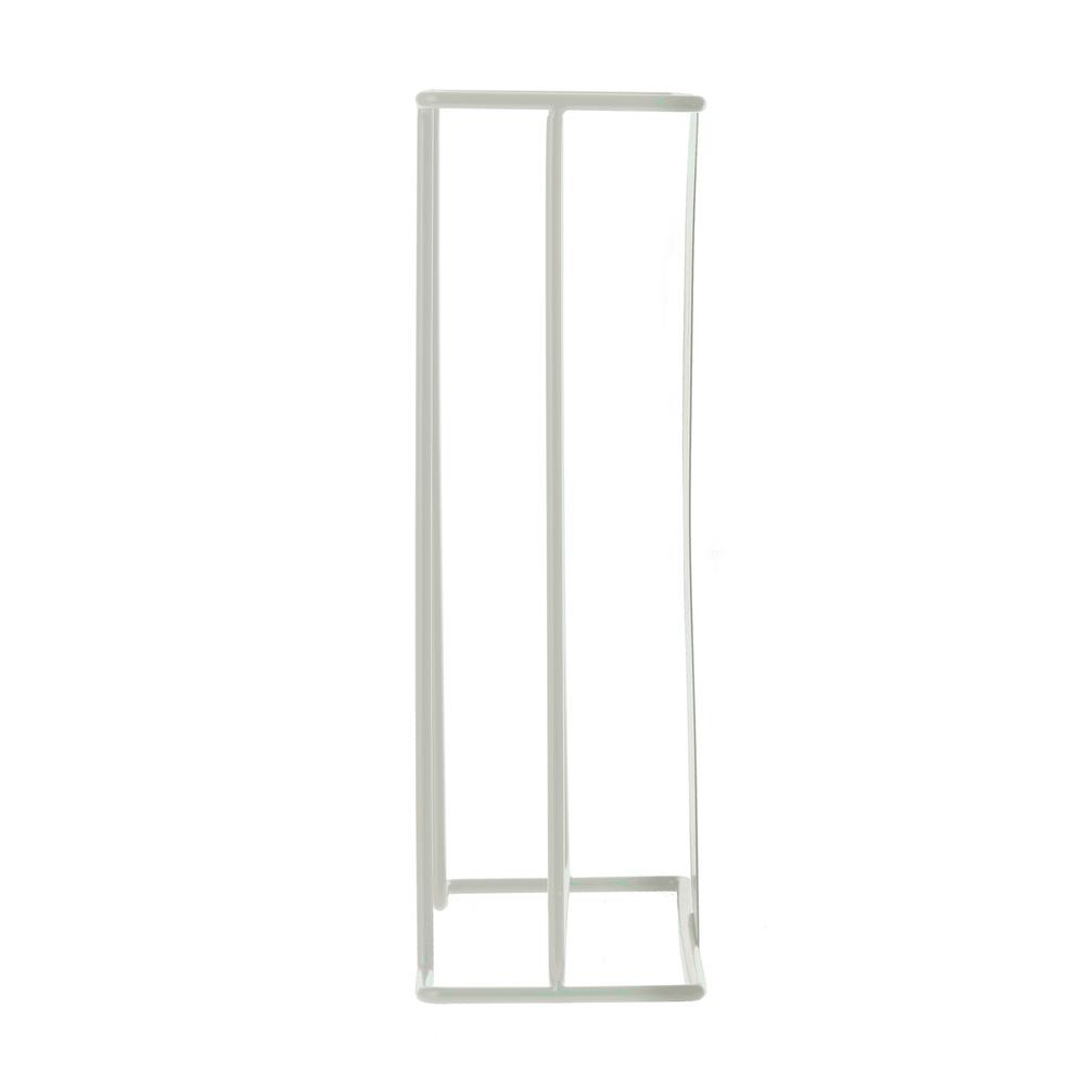 Double Box Wire Wall Mount Glove Dispenser, White