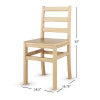 Little Innovator Hardwood Ladderback Teacher Chair, 18"