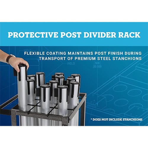Steel Stanchion Cart ‐ Holds 12 Stanchions