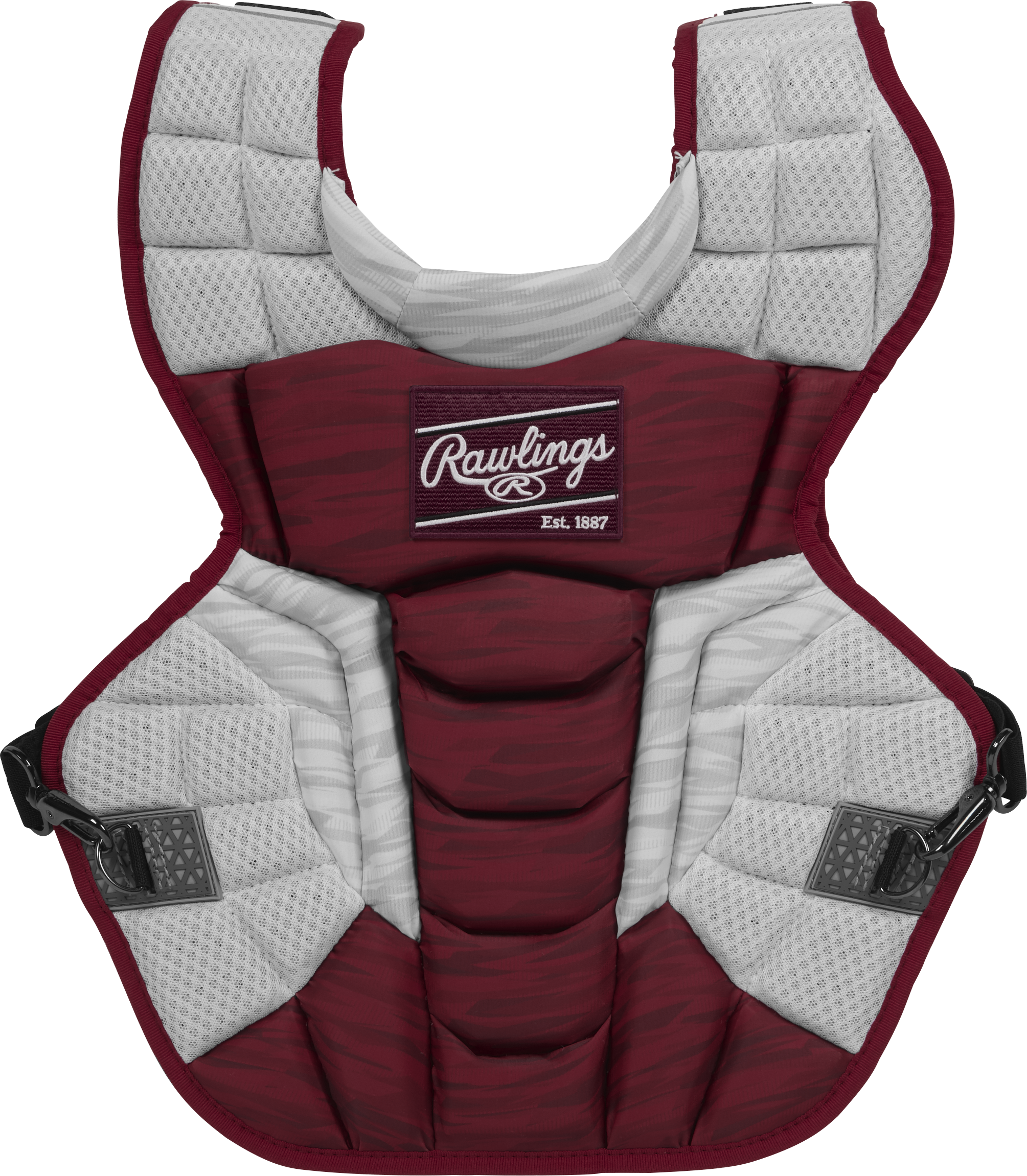 Rawlings Velo 2.0 Intermediate Catchers Chest Protector - Cardinal/White