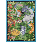 Wild About Books 3'10" x 5'4" area rug in color Multi