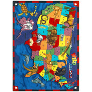 Wild America 10'9" x 13'2" area rug in color Multi