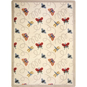 Wing Dings 7'8" x 10'9" area rug in color Beige