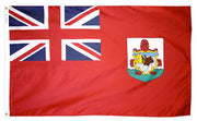 Bermuda Flag 3x5 ft. Nylon SolarGuard Nyl-Glo 100% Made in USA to Official United Nations Design Specifications.