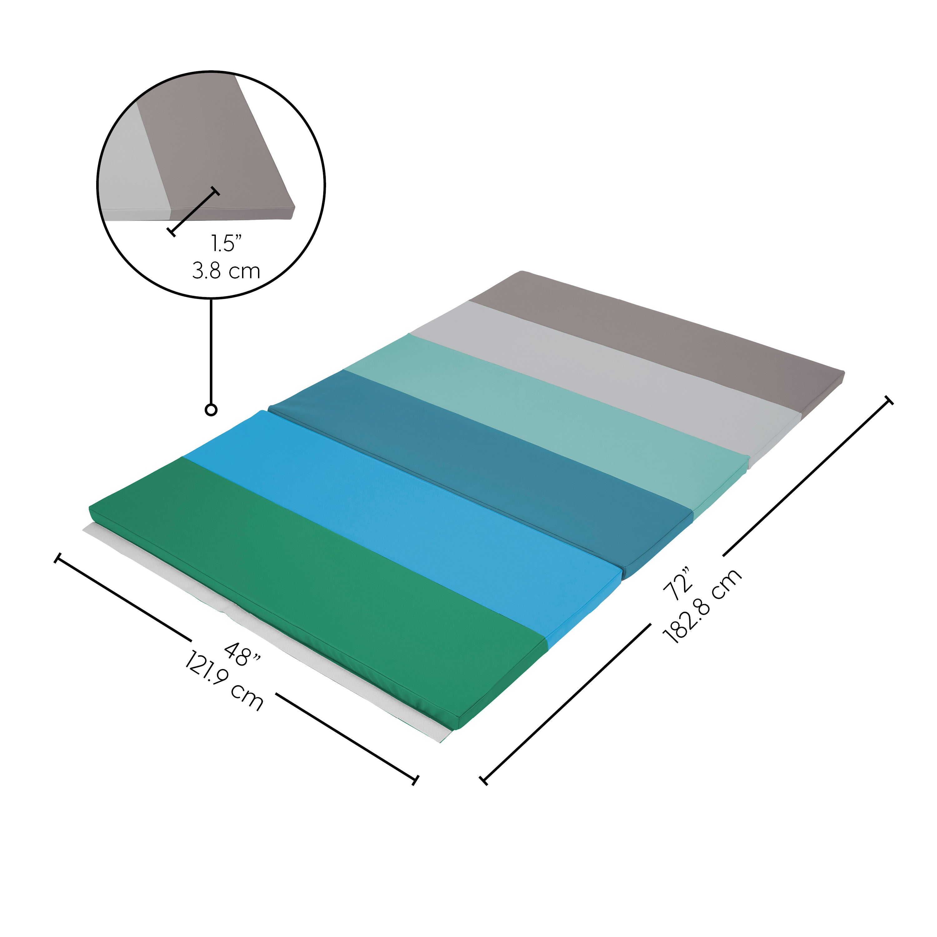 SoftScape 4ft x 6ft Runway Tumbling Mat - Contemporary