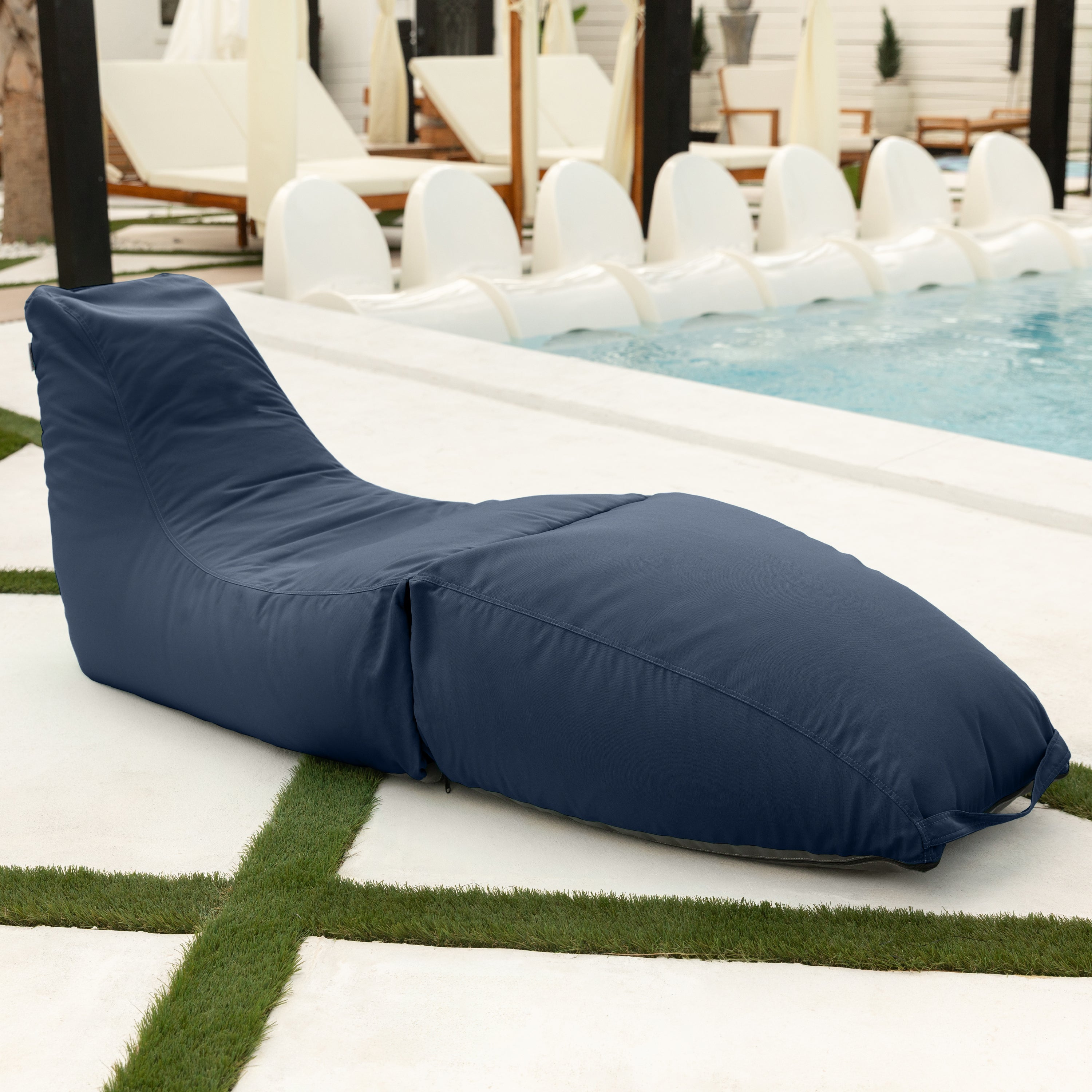 Jaxx Prado Outdoor Chaise Lounge, Navy