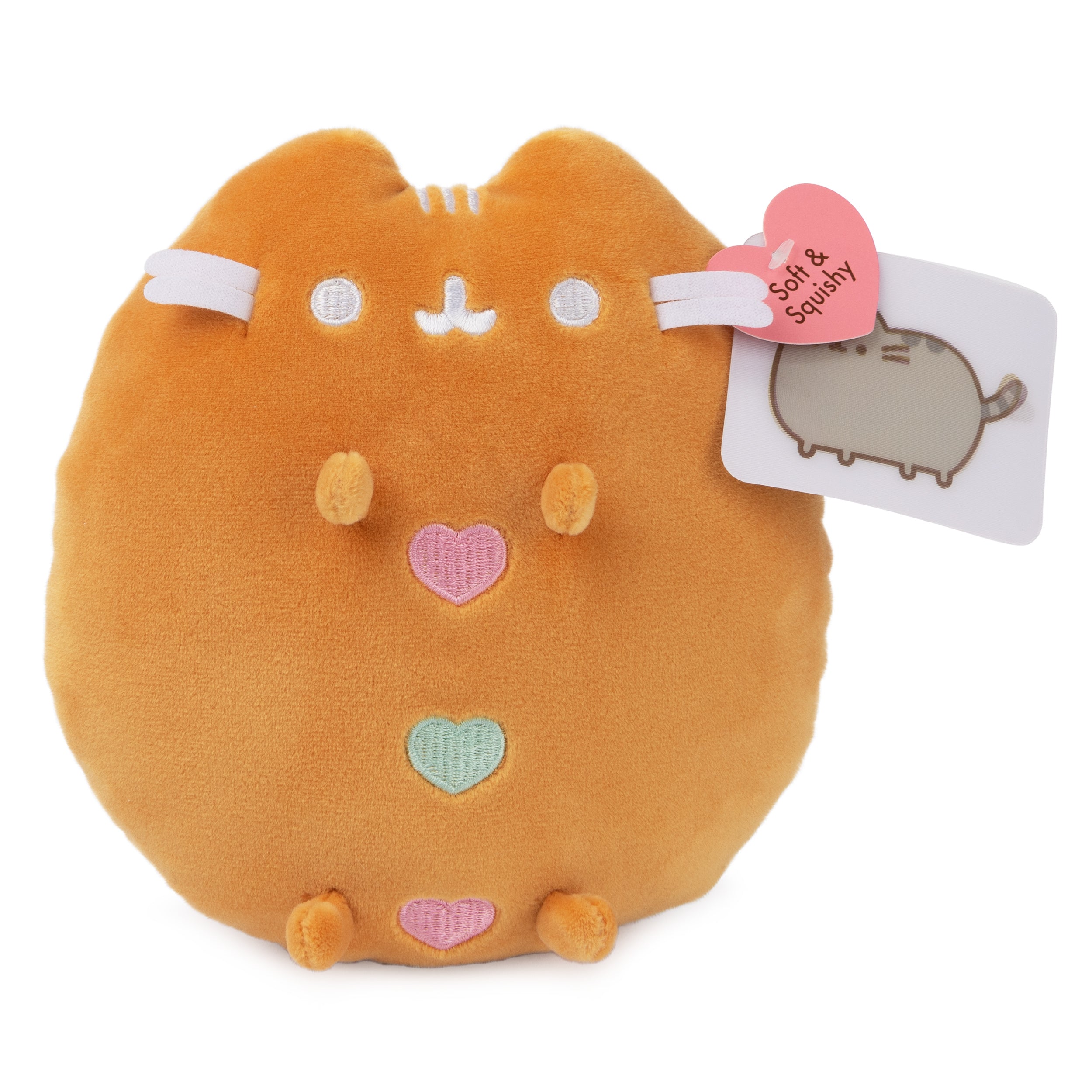 GUND Pusheen Gingerbread Squisheen, Stuffed Animal for Ages 8 and Up, Brown/White, 6”