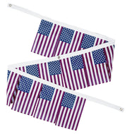 Annin Flagmakers US flag garland decoration 12 feet (Model 41320) 100% Made in USA