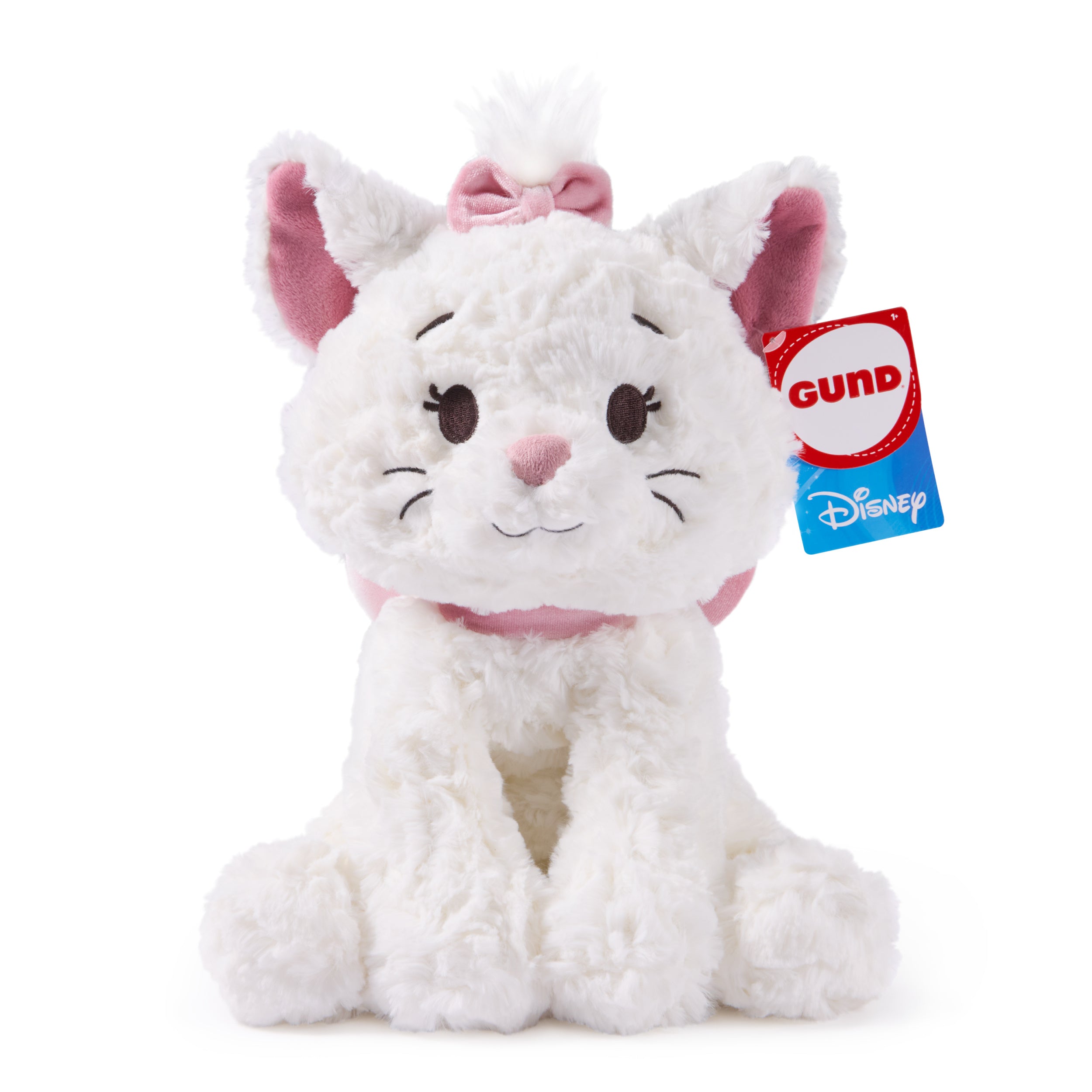 GUND Disney Official Marie Plush, Disney Cozys Collection, The Aristocats Toys, Kitten Stuffed Animal for Ages 1 and Up, White, 10”