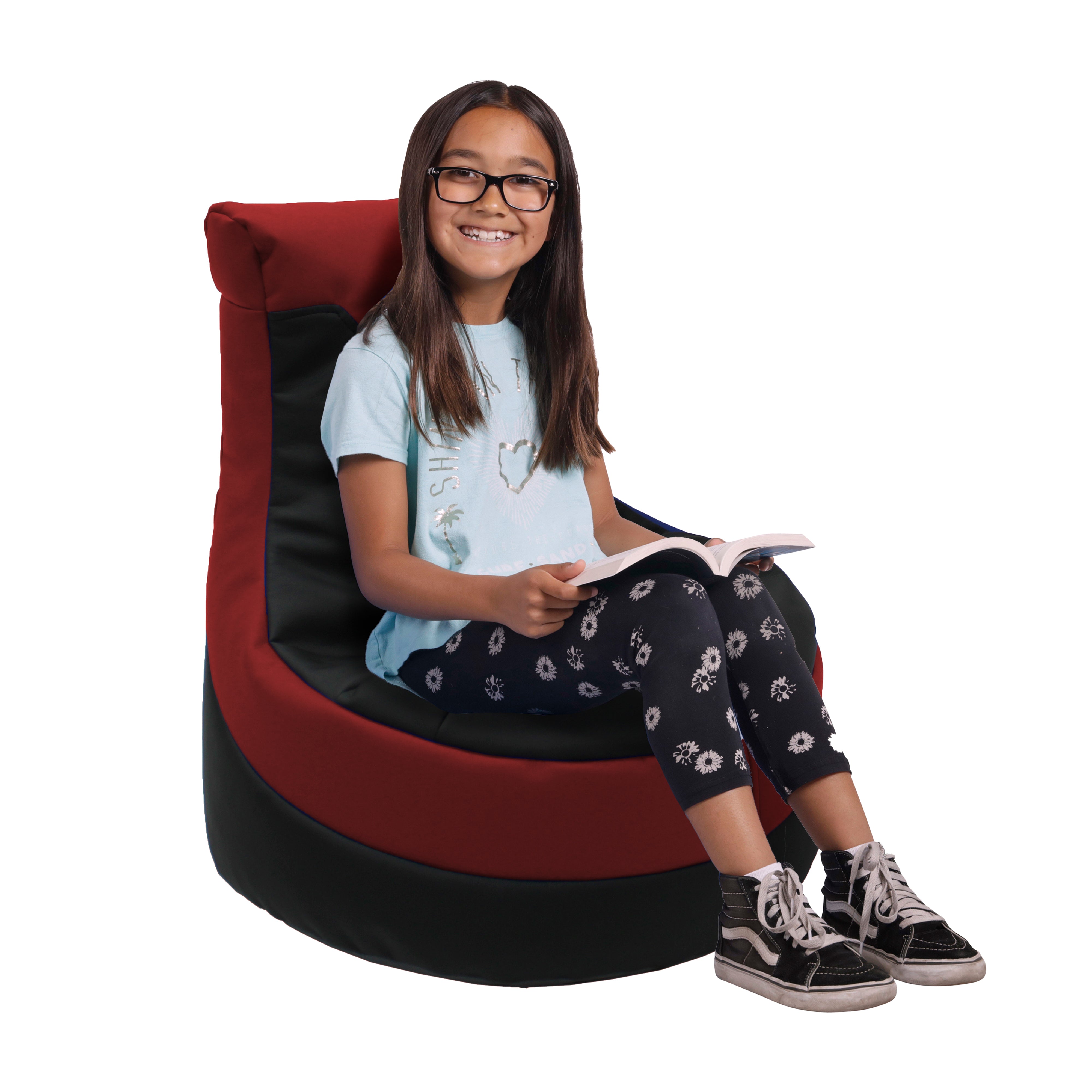 SoftScape Little Gamer Bean Bag - Black/Red