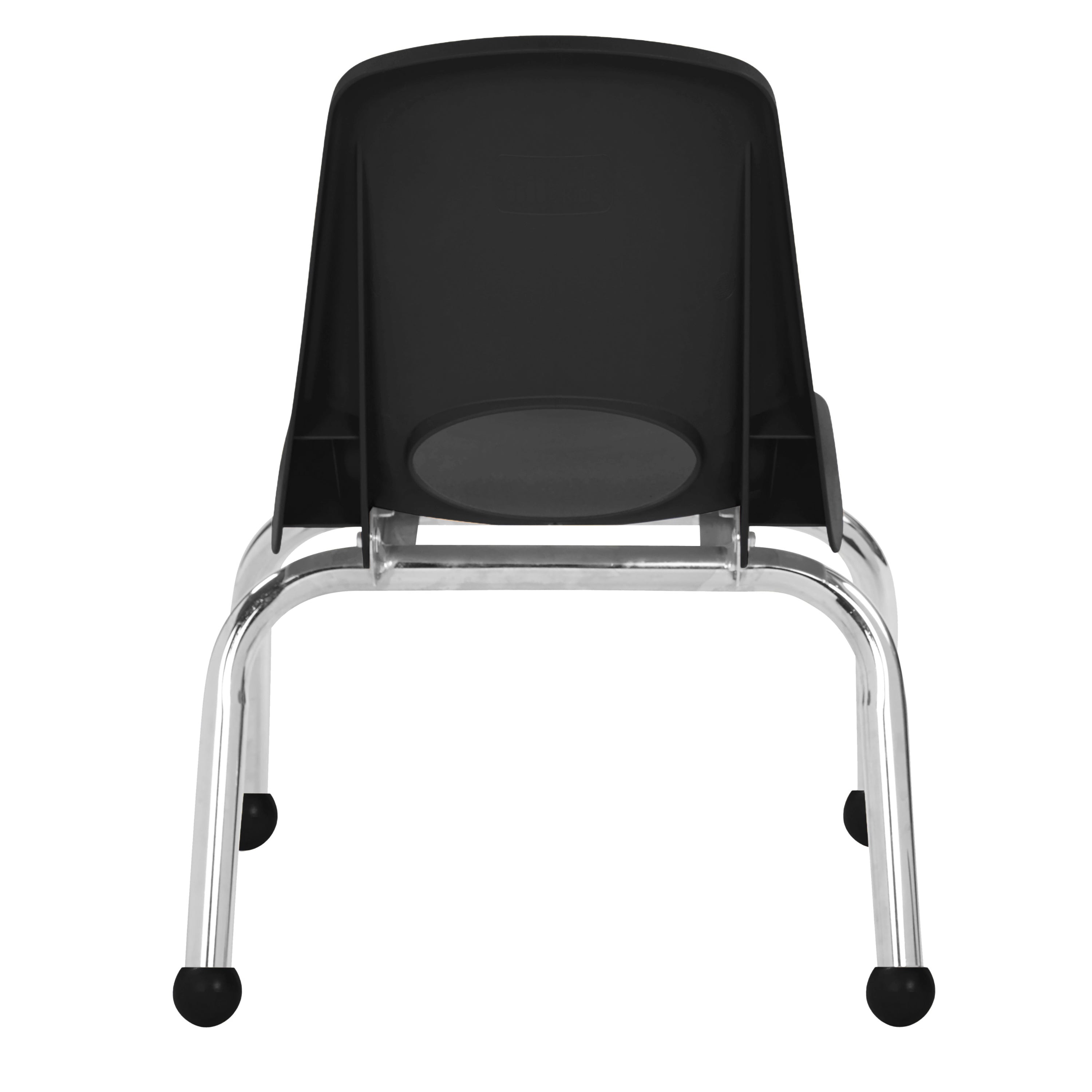 10" Stack Chair with Ball Glides - Black
