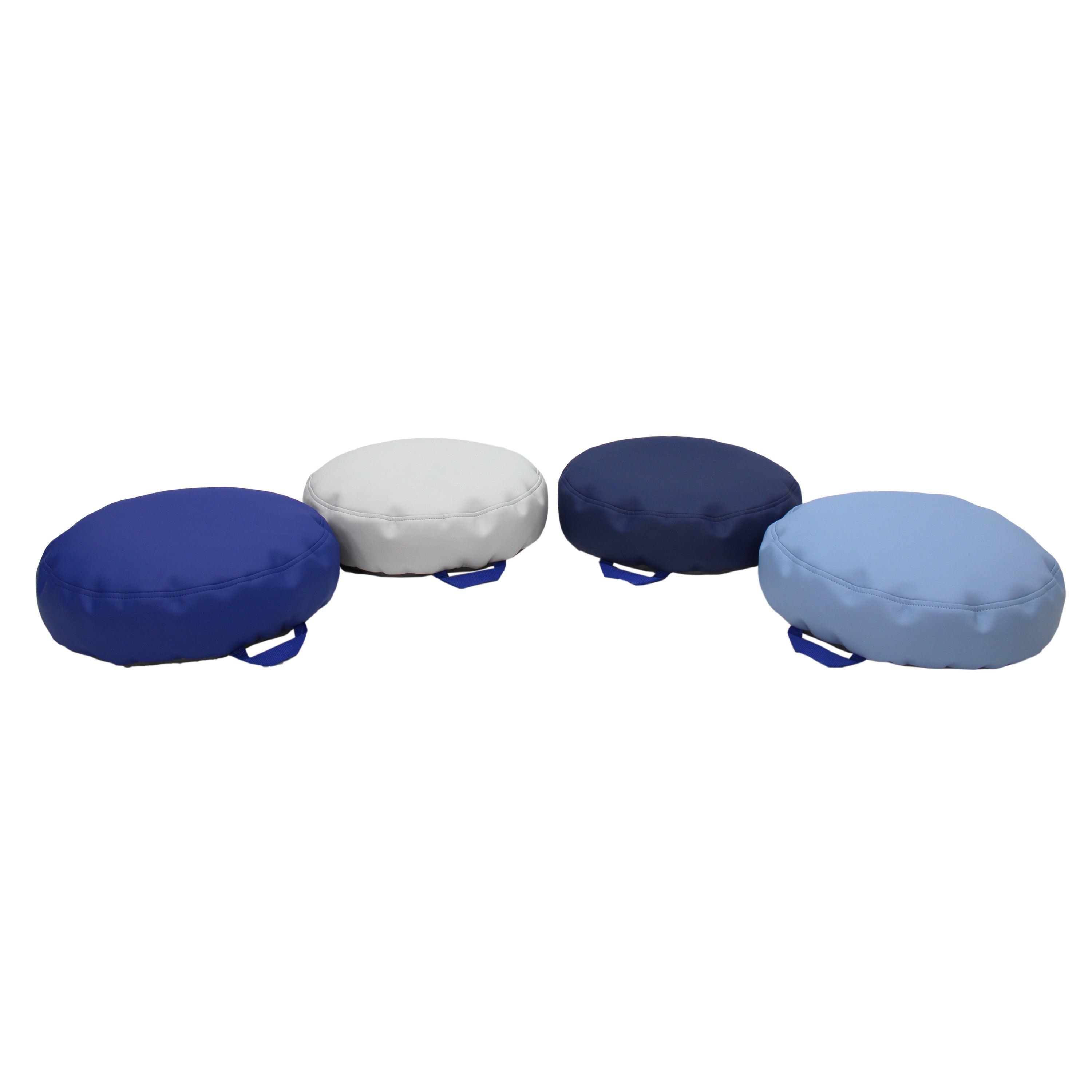 SoftScape Bean Cushions, 4-Piece - Navy/Powder Blue