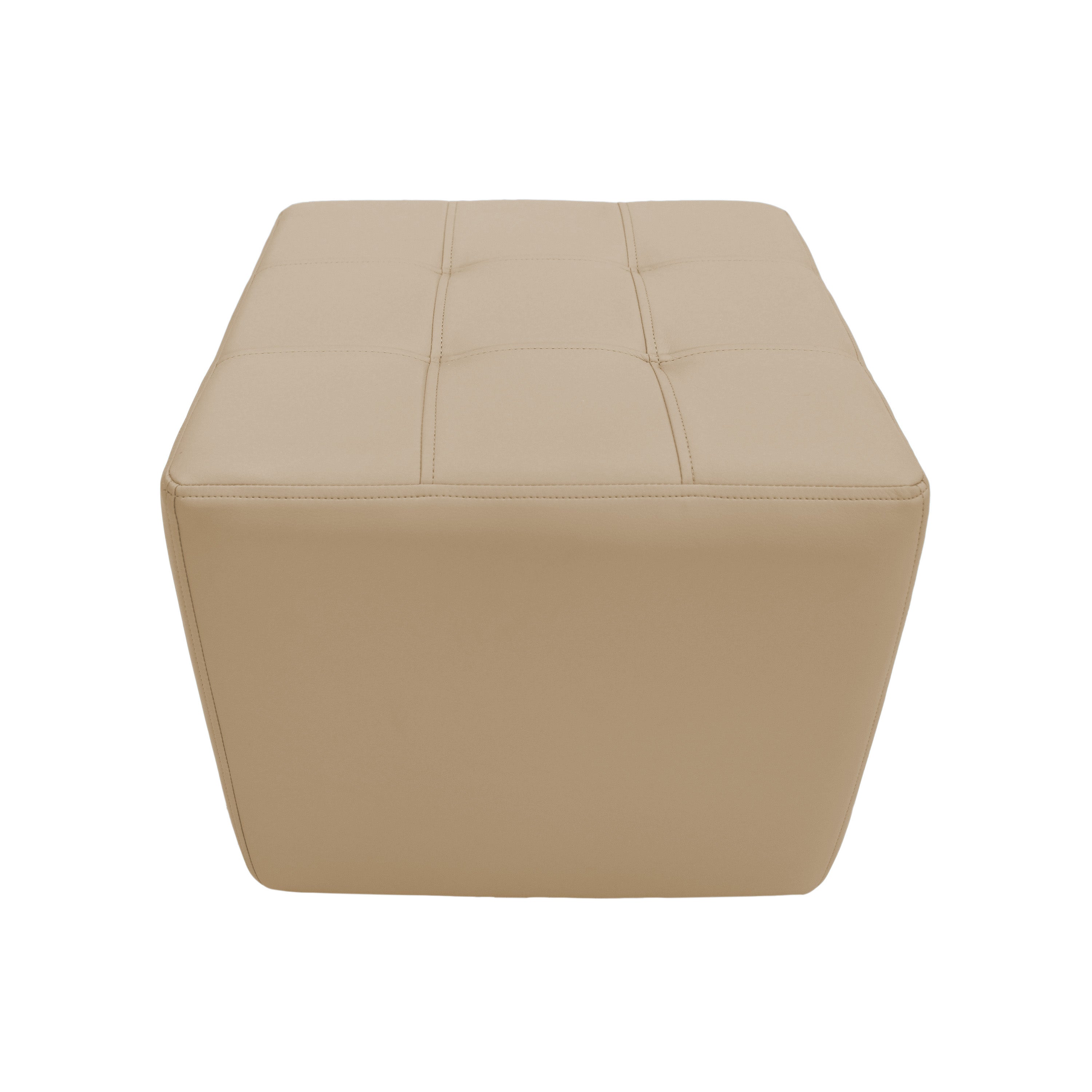 Tufted Square Ottoman 16" Height - Sand