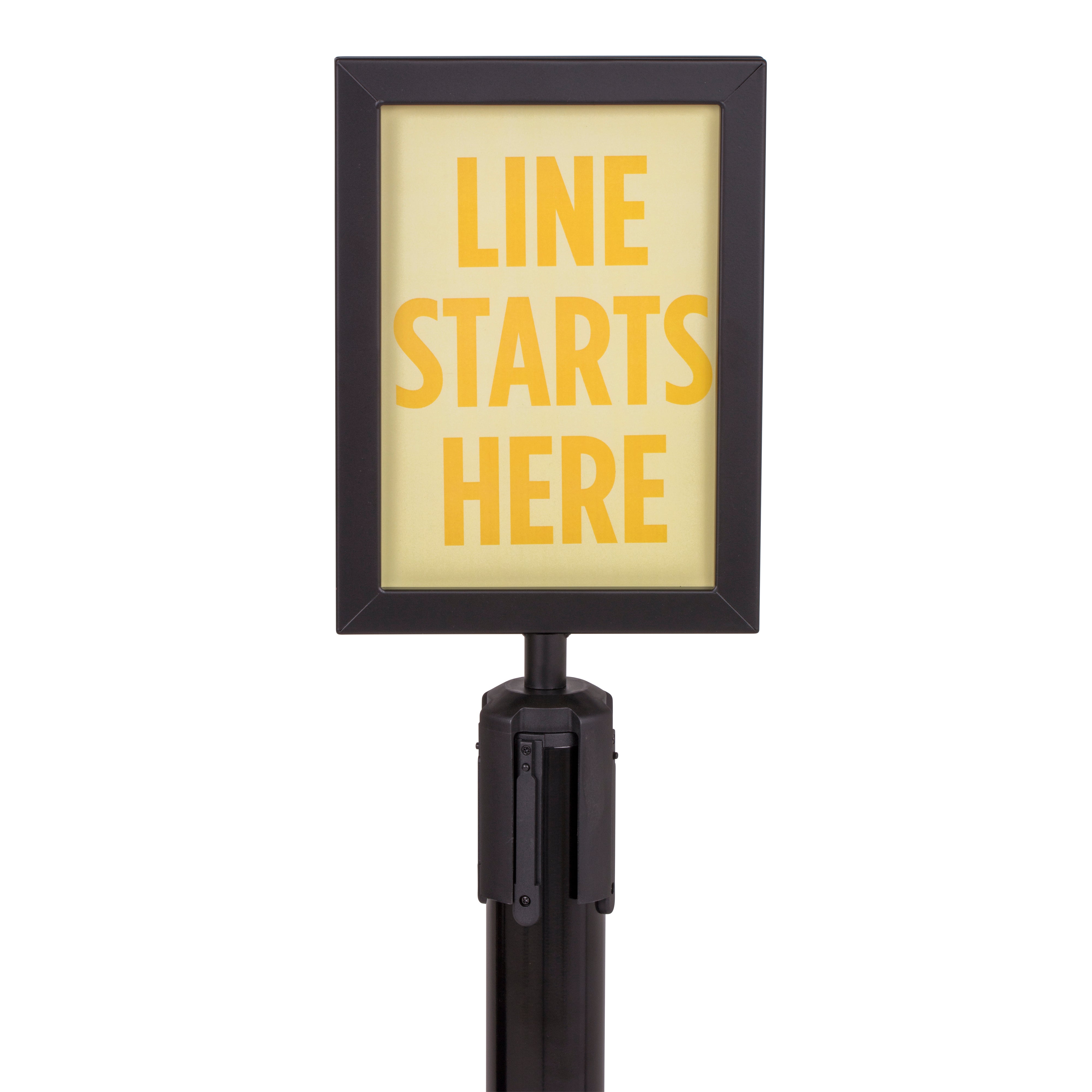 Sign Holder ‐ Black ‐ For Premium Steel Stanchions