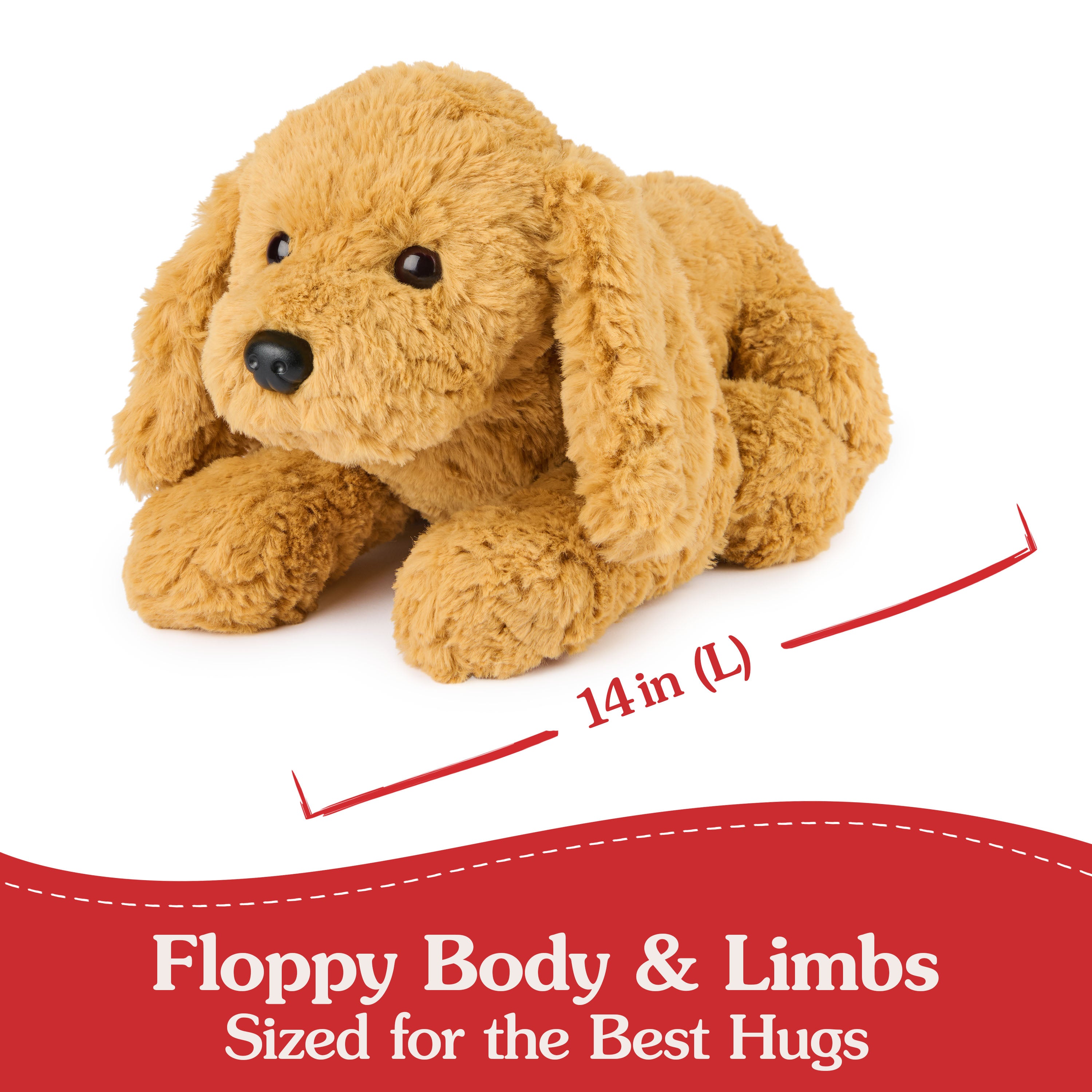 GUND Muttsy Dog Plush, Premium Plush Puppy Stuffed Animal for Ages 1 and Up, Brown, 14”