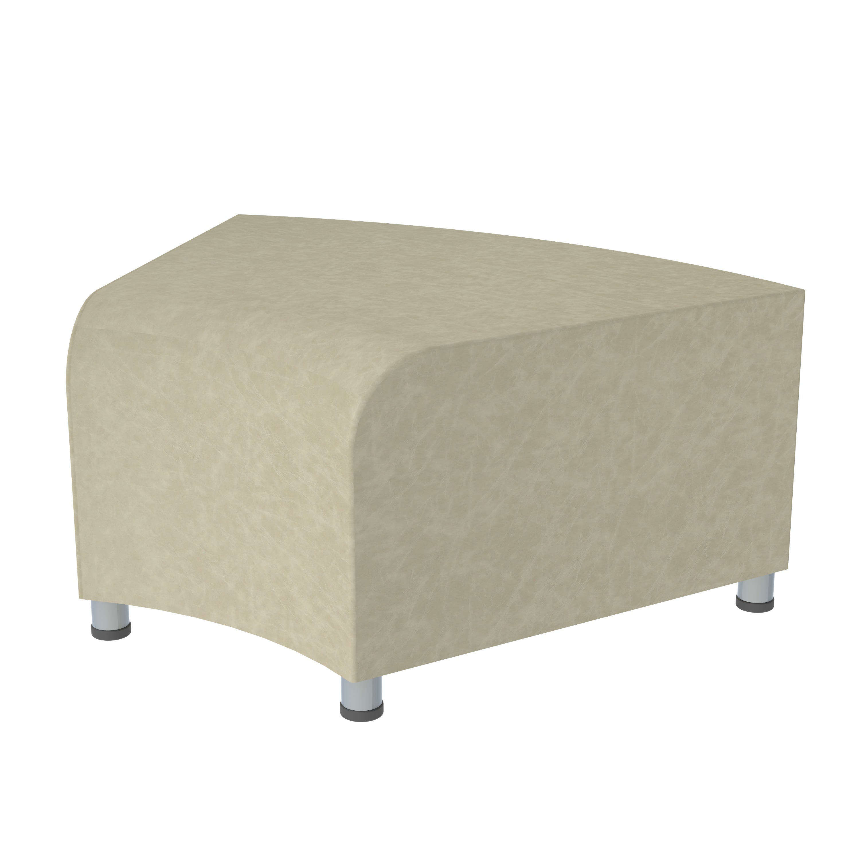 Pro Series Rustic Connect Edged Ripplet Backless Seating, 3-Piece Set - Almond