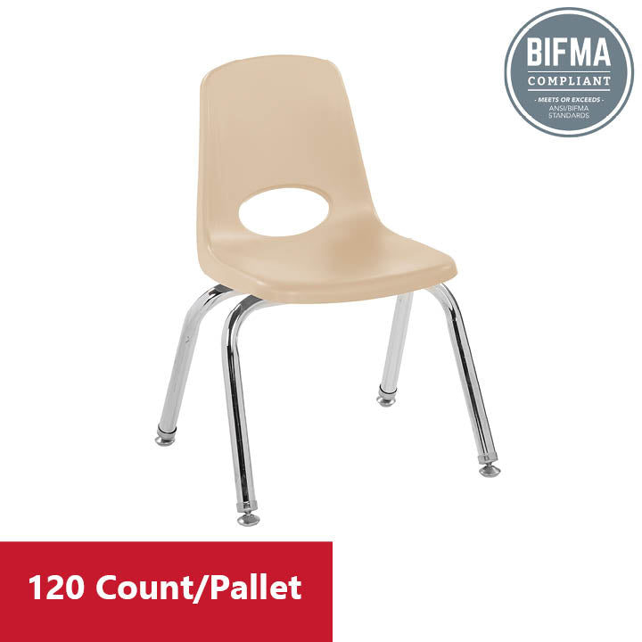 12" Stack Chair with Swivel Glides - Sand