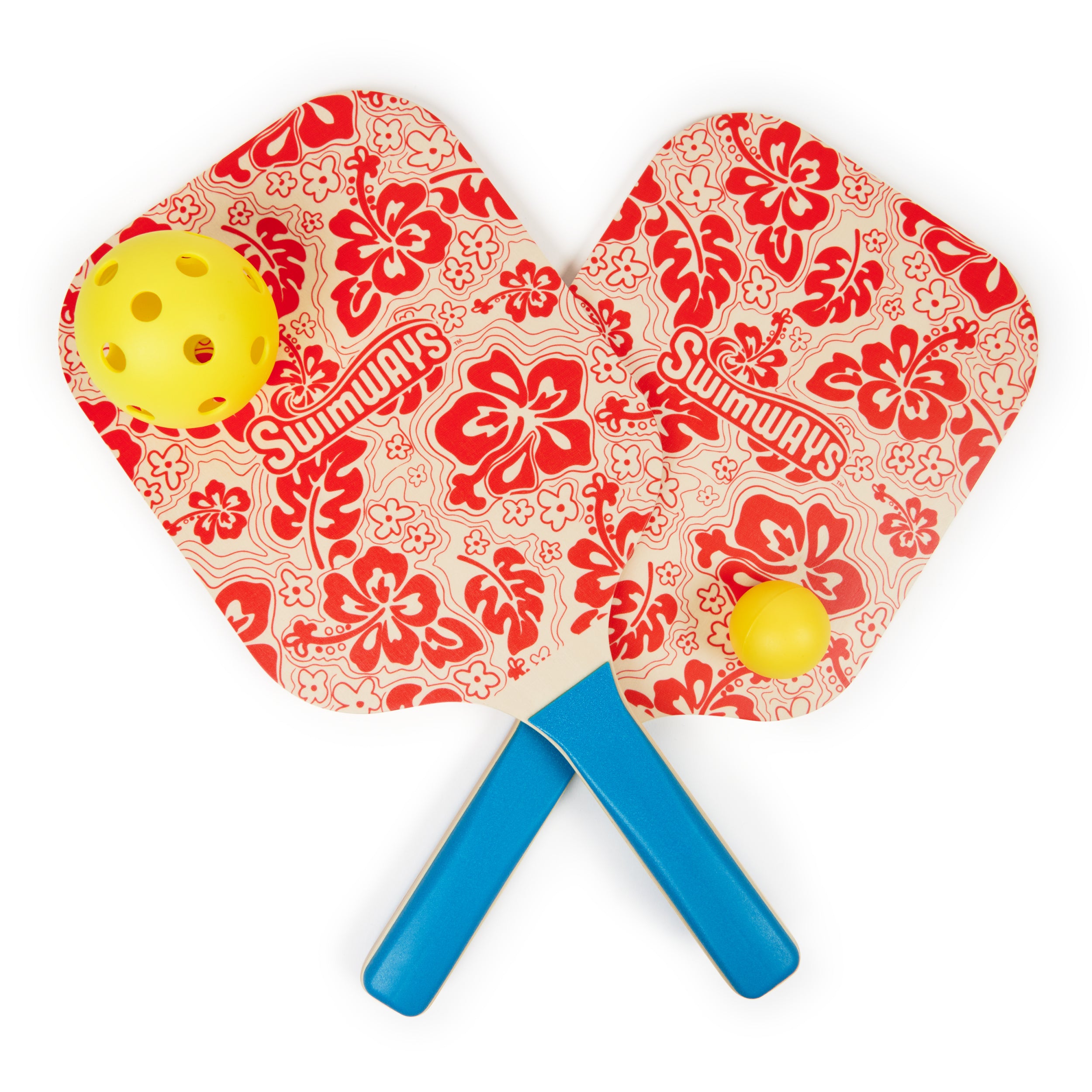 Swimways Hydro Paddle & Pickleball Set, Pickleball Paddles and Balls for Pool, Lake and Beach Games, Outdoor Toys for Kids and Adults Aged 5 & Up