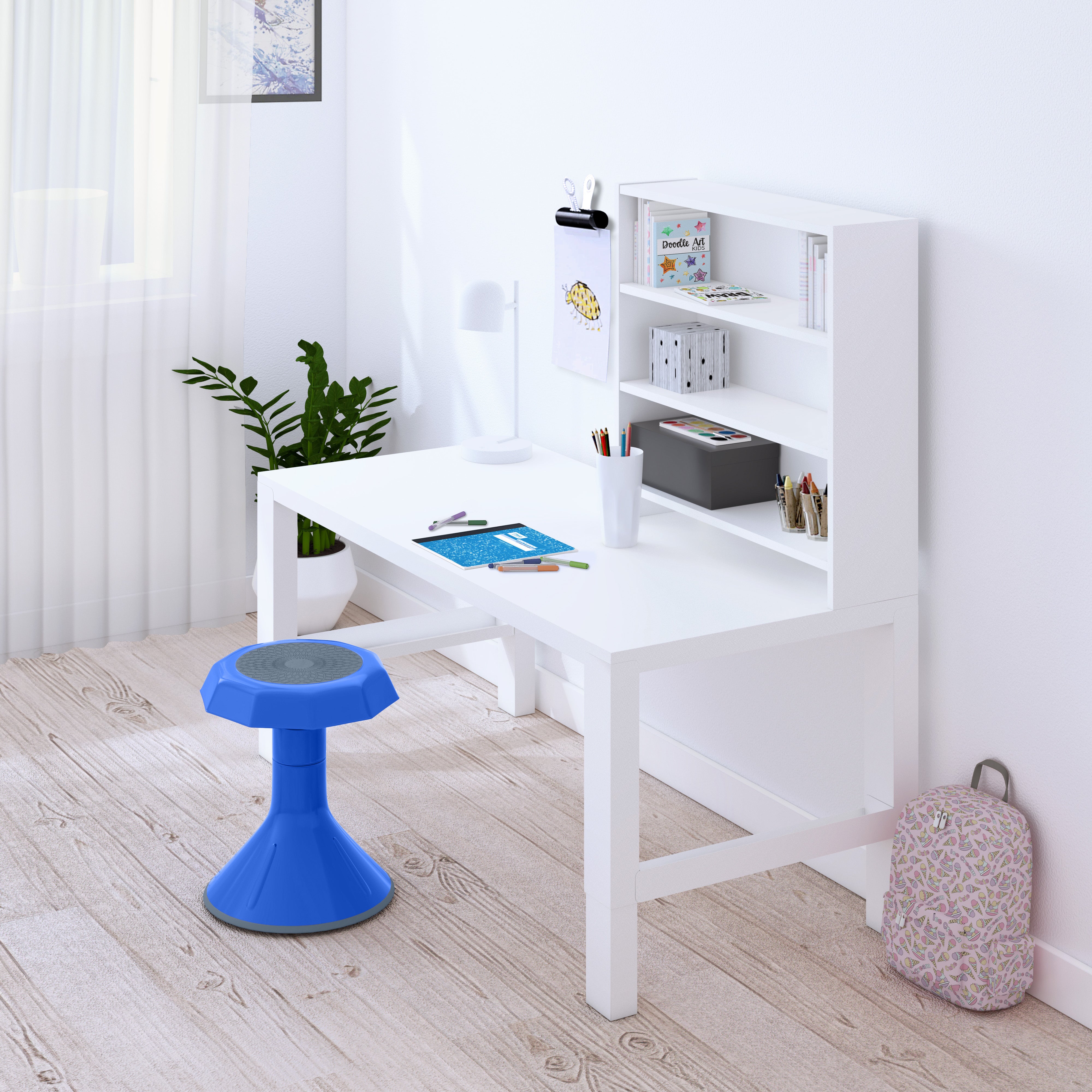 15in ACE Stool - Blue