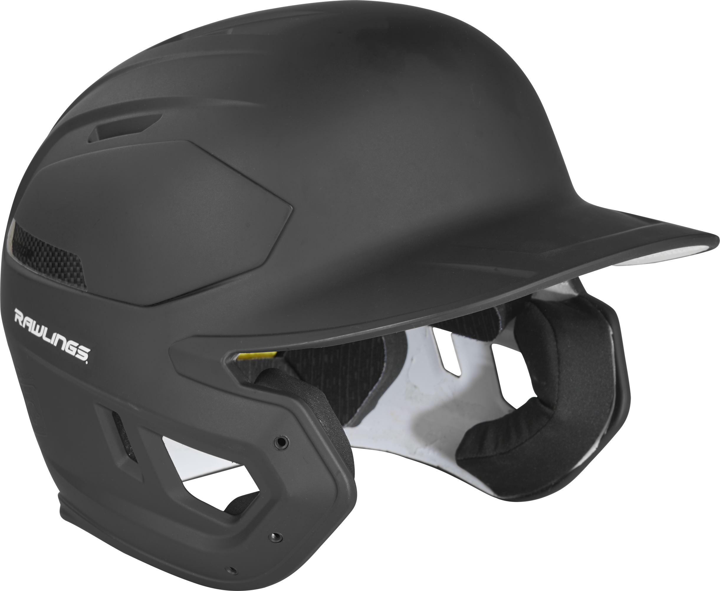 Rawlings Mach Carbon Adult 1-Tone Baseball Helmet - Small - Black
