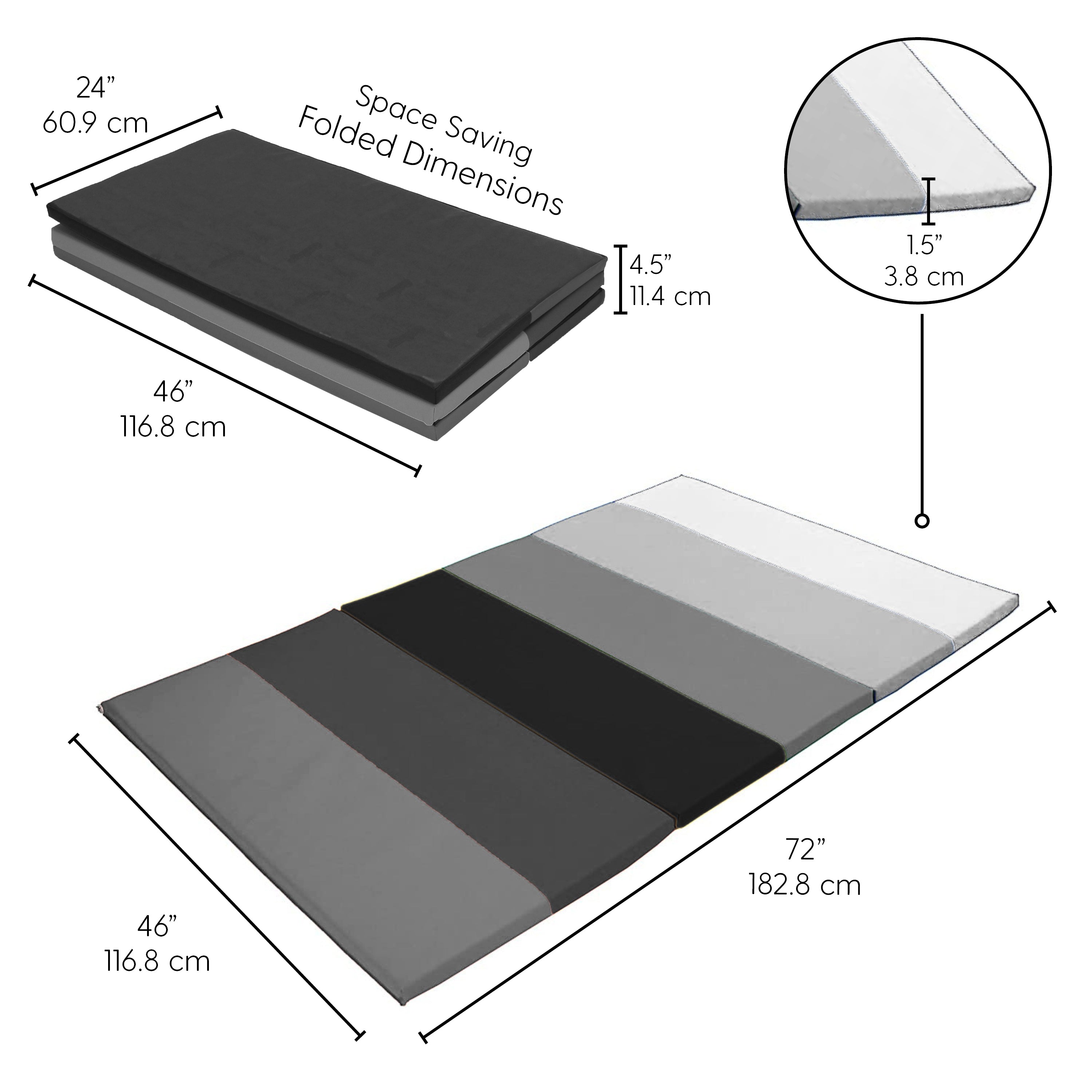 SoftScape Space Saver Play Mat - Gray/Light Gray