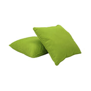 Presidio 15" x 15" Square Indoor/Outdoor Pillow with Piping, 2-Piece - Lime Green