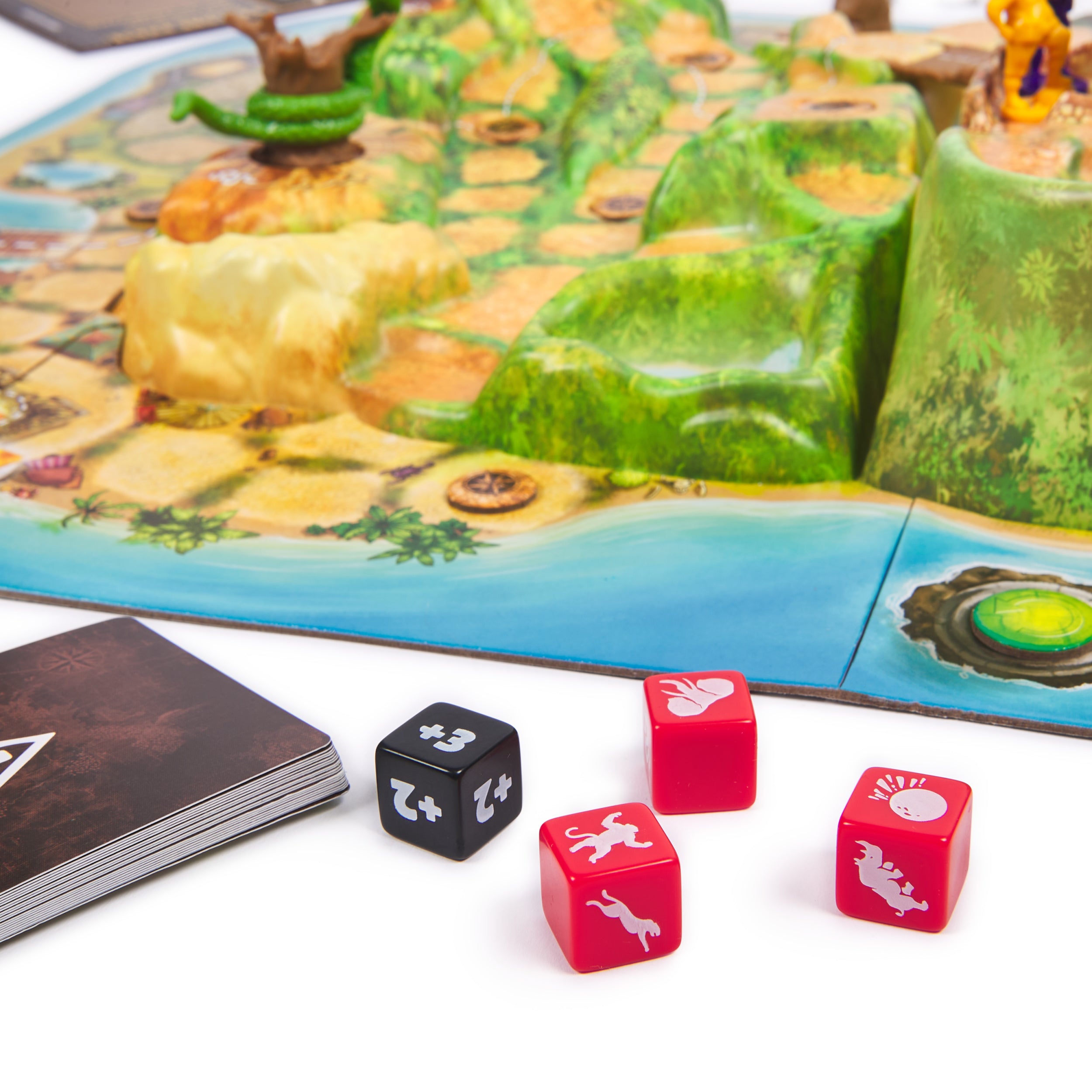 Spin Master Games, Jumanji Stampede, 3D Adventure Cooperative Board Game, for Fans of the Jumanji Movies, Face Off Against Jungle Emergencies, 2-4 Players, for Ages 8 & Up