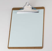 Wood Clipboard, Letter Size w/6" Clip, 6PK (83100)