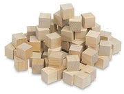Wood Blocks - 1/2" Blocks, 108 pcs