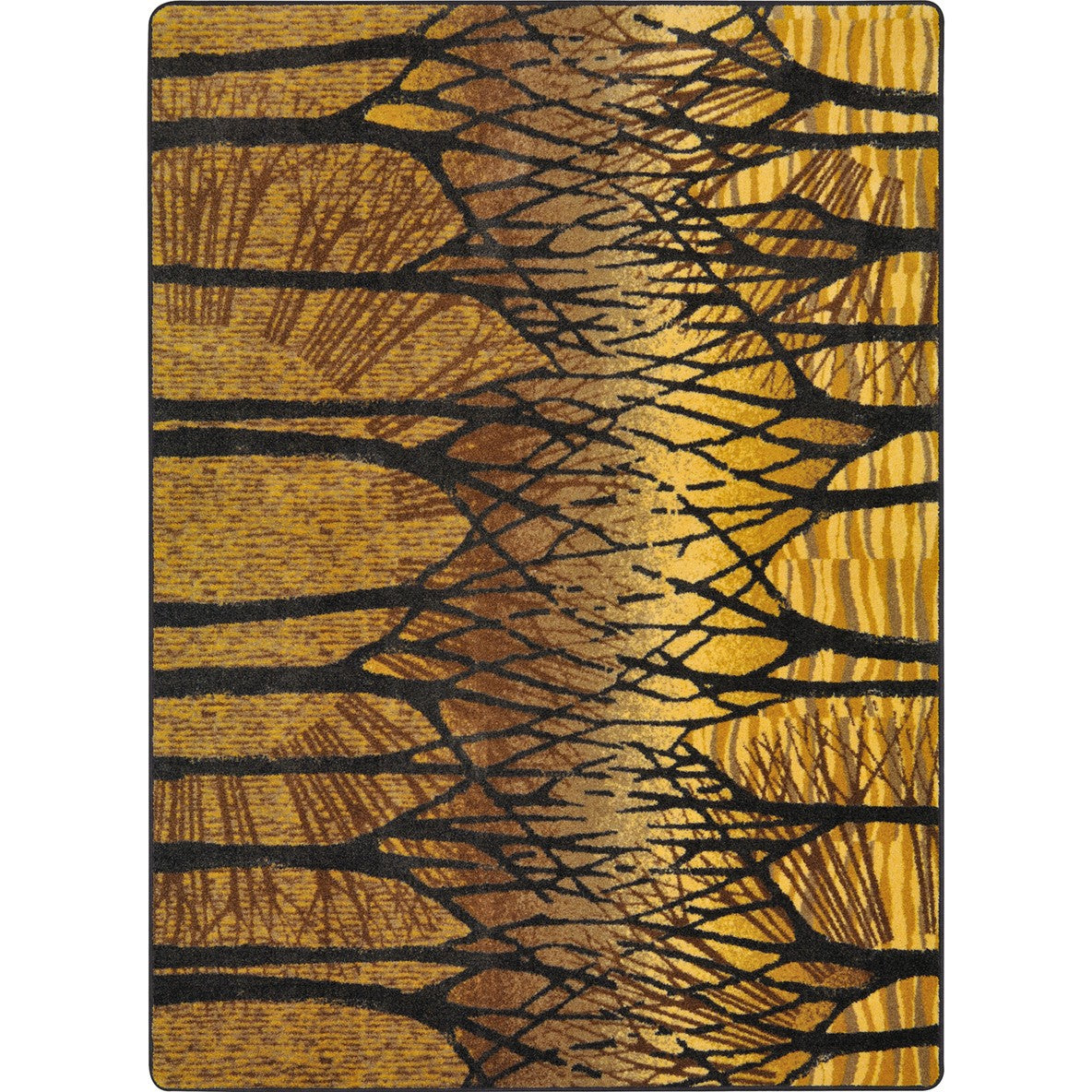 Woodland Way 3'10" x 5'4" area rug in color Goldenrod
