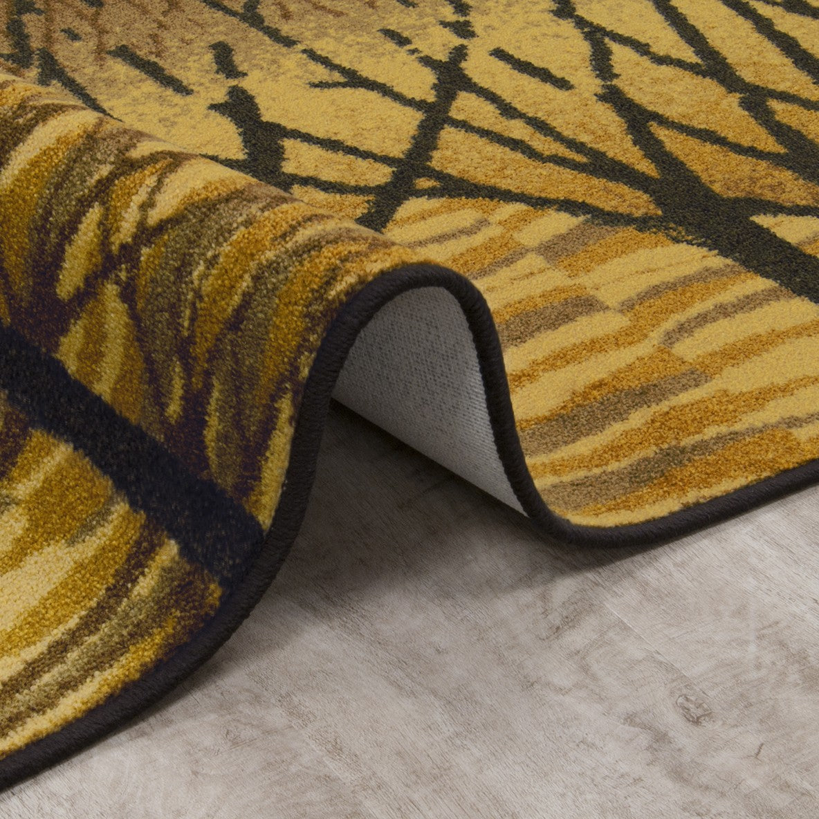 Woodland Way 3'10" x 5'4" area rug in color Goldenrod
