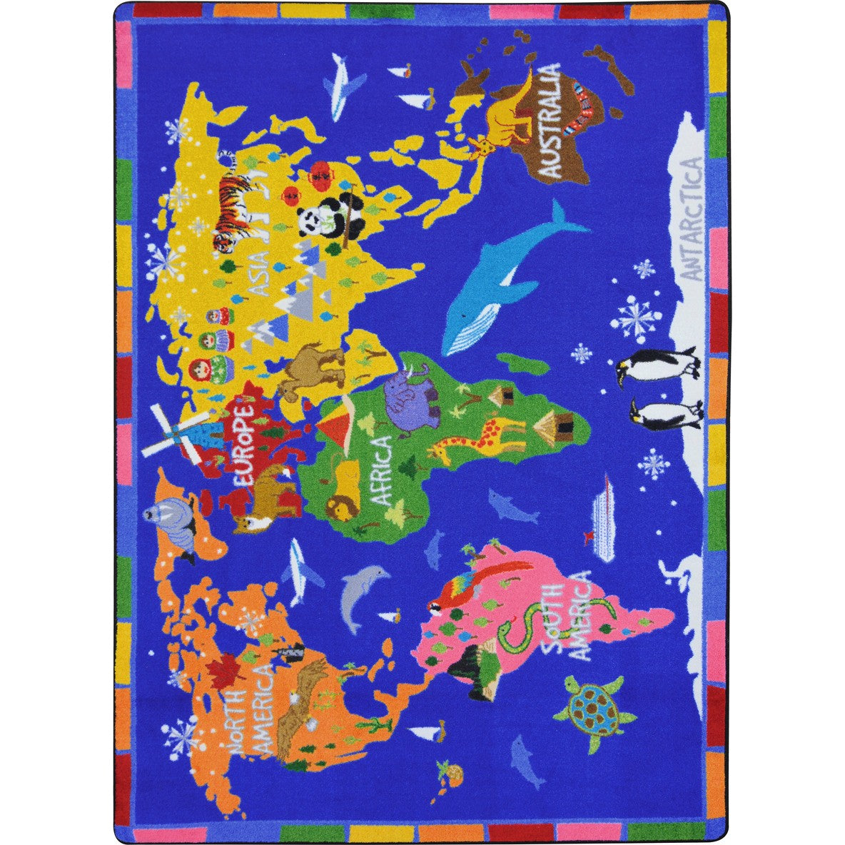 World of Wonders 5'4" x 7'8" area rug in color Multi