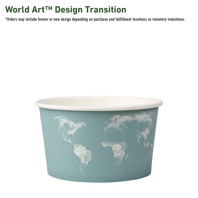 World Art Renewable & Compostable Food Container - 12oz. - Case of 500