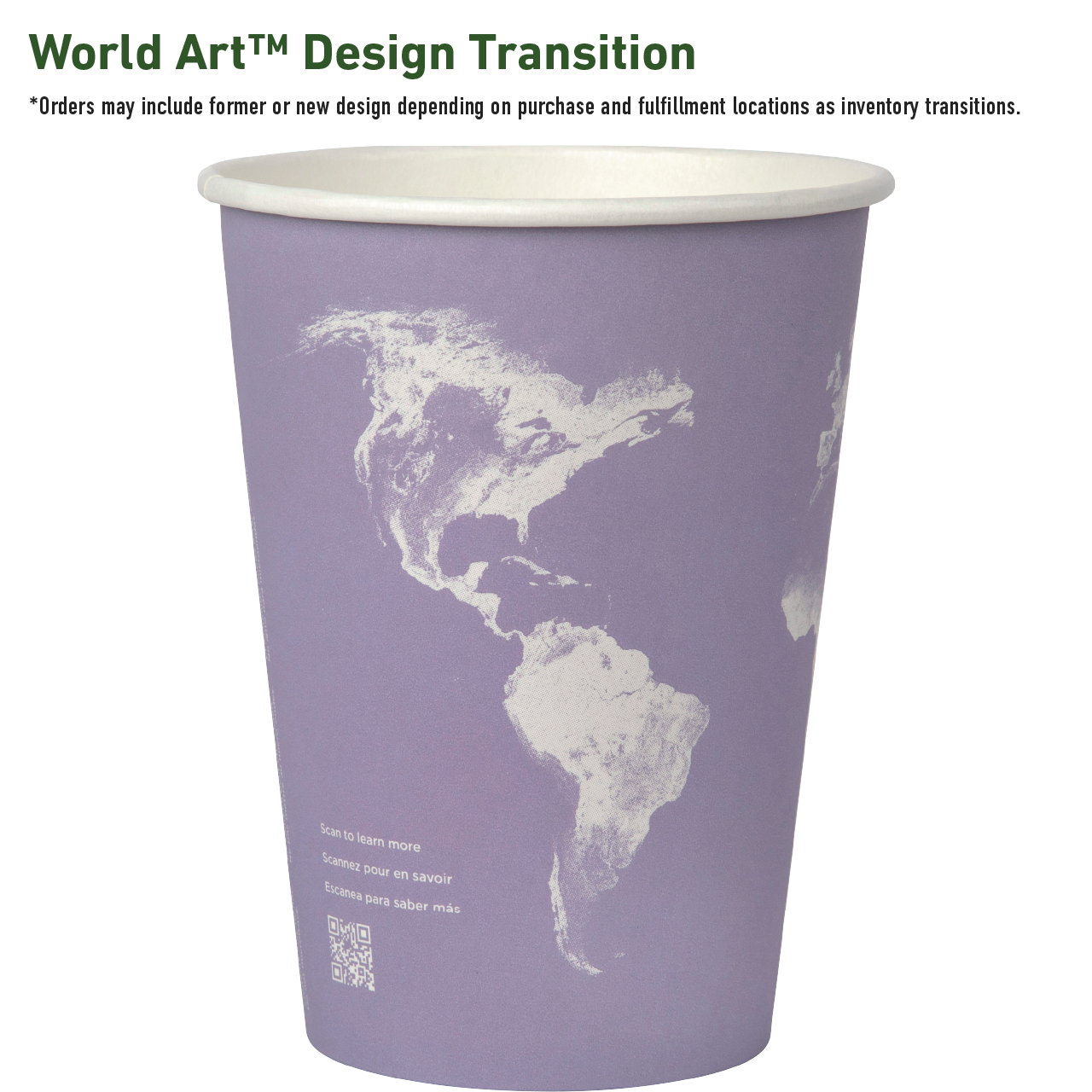World Art Renewable & Compostable Food Container - 32oz. - Case of 500